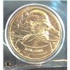 Image 1 : JOHN ADAMS GOLD PLATED PRESIDENTIAL MEDAL