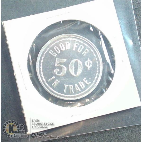 50 CENT MERCHANT TOKEN ROLLEFSON BROTHERS