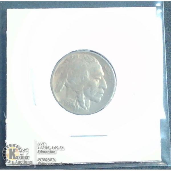 1934D USA INDIAN HEAD/ BUFFALO 5 CENT