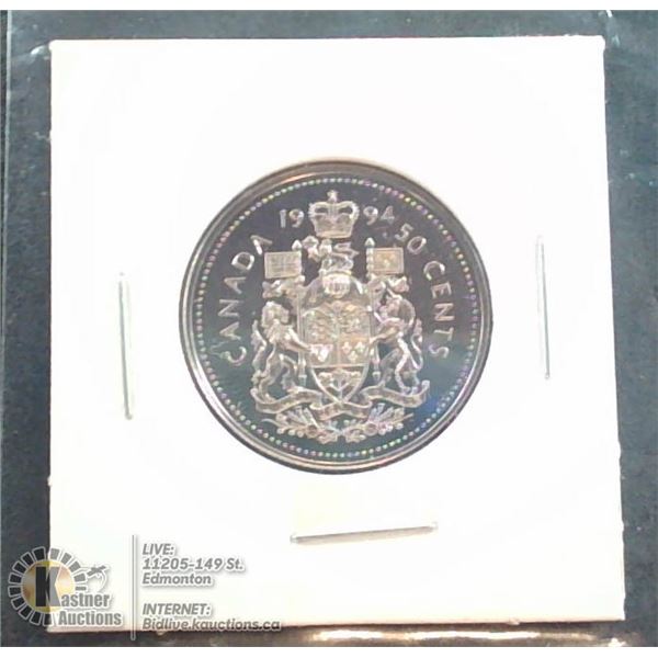 1994 PROOF CANADA 50 CENT COIN