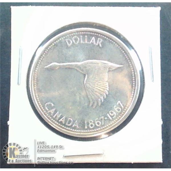 1967 CANADA CENTENNIAL SILVER DOLLAR