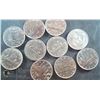 Image 1 : LOT OF 10 MIXED CANADA $1 COINS