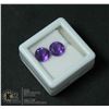 Image 1 : #28-PURPLE AMETHYST GEMSTONES ROUND 3.40CT
