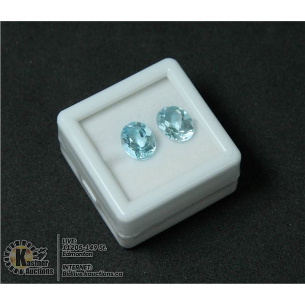 #16-SKY BLUE TOPAZ GEMSTONES OVAL 4.60CT