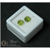 Image 1 : #58-GREEN PERIDOT GEMSTONES ROUND 3.30CT