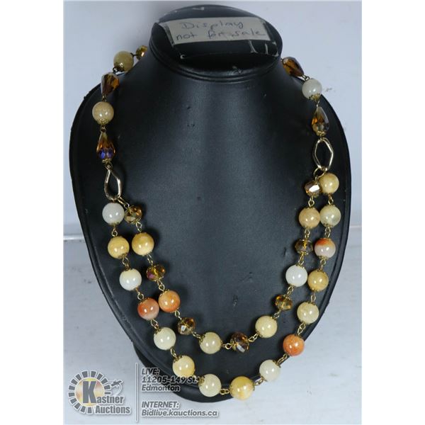 VINTAGE CRYSTAL AND STONES SPARKLING NECKLACE