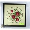 Image 1 : NEEDLE POINT FLORAL - PRO FRAMED