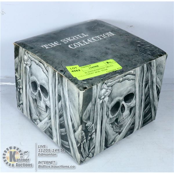 VINTAGE HANDPAINTED "SKULL COLLECTION" BOX- YEAR