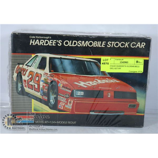 VINTAGE HARDEE'S OLDSMOBILE MODEL KIT BY