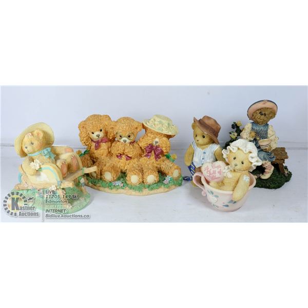 COLLECTIBLE "TEDDY" FIGURINES- ASSORTED LOT