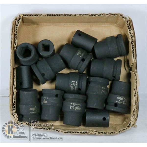 HEAVY DUTY SOCKETS 15 PIECES