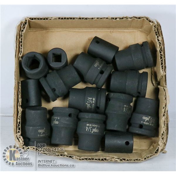 HEAVY DUTY SOCKETS 15 PIECES