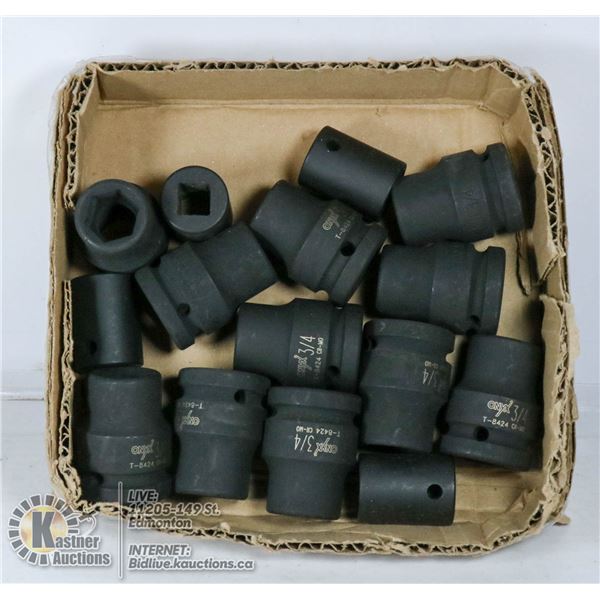 HEAVY DUTY SOCKETS 15 PIECES
