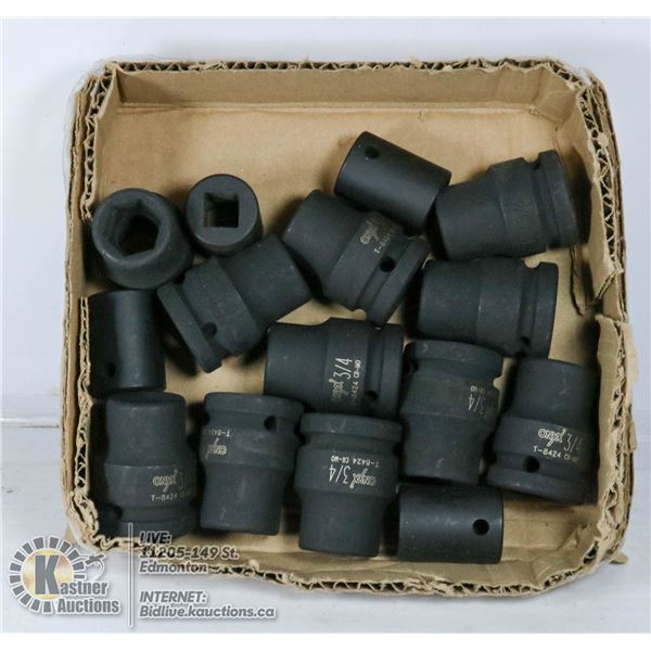 HEAVY DUTY SOCKETS 15 PIECES