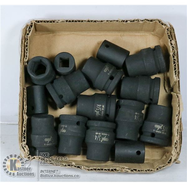 HEAVY DUTY SOCKETS 15 PIECES