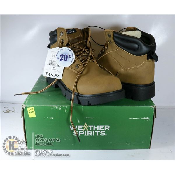 NEW MENS SZ 9 WORK BOOTS.