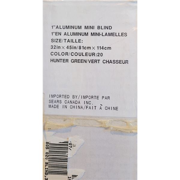 18)  FACTORY SEALED HUNTER GREEN 1" ALUMINUM