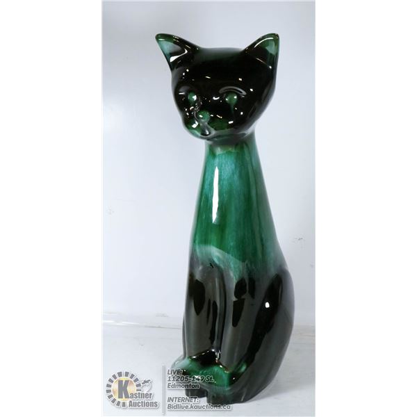 BLUE MOUNTAIN POTTERY- "SIAMESE CAT"- 14" TALL