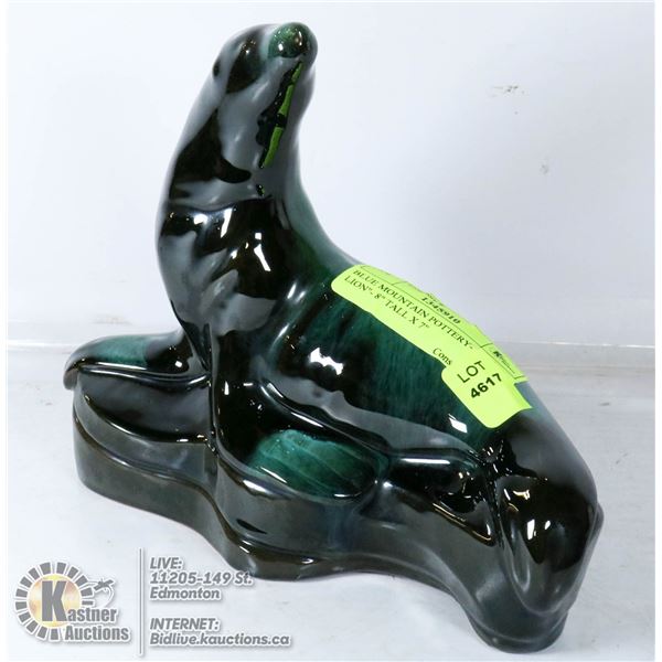BLUE MOUNTAIN POTTERY- "SEA LION"- 8" TALL X 7"