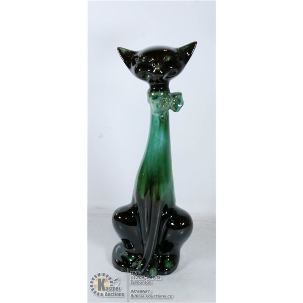 BLUE MOUNTAIN POTTERY- "SIAMESE CAT"- 12.5" TAL