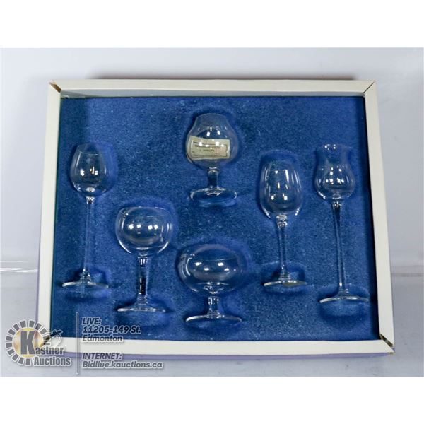 MOSER CZECHSLOVAKIA CRYSTAL GLASSES SET VINTAGE