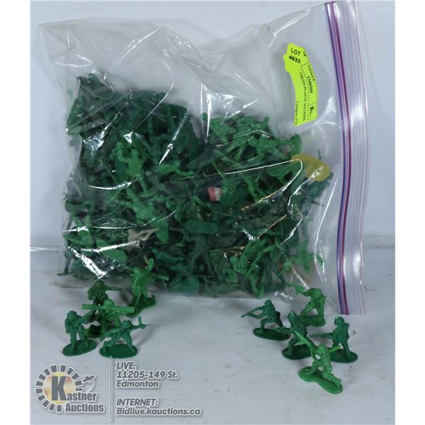 VINATGE GREEN PLASTIC SOLDIERS - BAG LOT