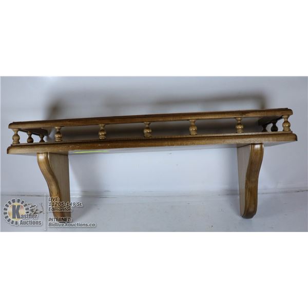 VINTAGE SOLID WOOD SHELF