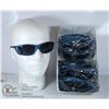 Image 1 : BOX OF MATTE BLUE DESIGNER STYLE SUNGLASSES.