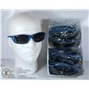 Image 1 : BOX OF MATTE BLUE DESIGNER STYLE SUNGLASSES.