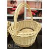 Image 1 : 3PK WICKER BASKETS -LARGE WITH HANDLES