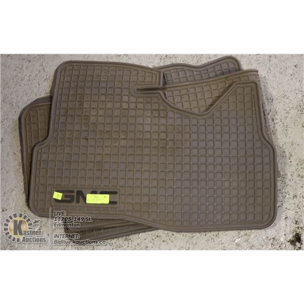 GMC YUKON FLOOR MATTS, 2 FRONTS, FULL BACK