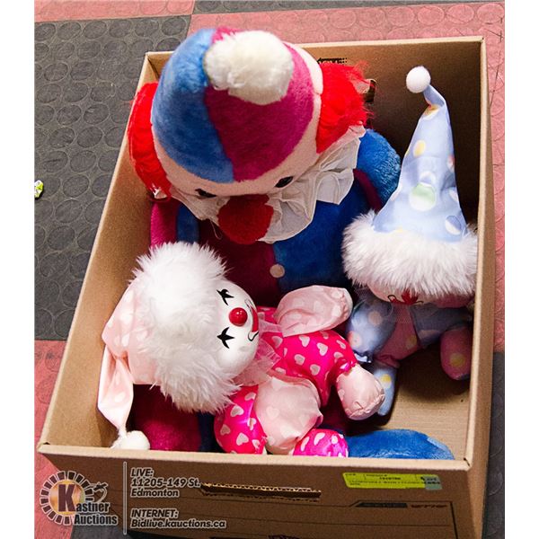 CLOWN DOLL WITH 2 CLOWN MUSIC BOX