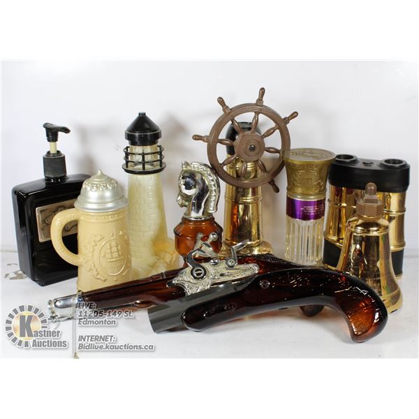 VINTAGE OLD SPICE COLOGNE BOTTLES- LOT OF 5