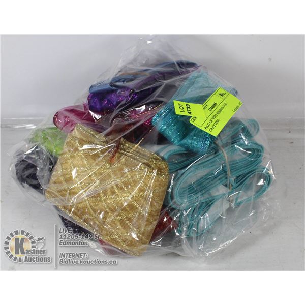 BAG OF WIRE RIBBON FOR CRAFTING