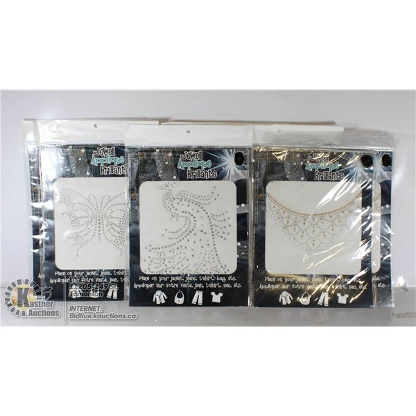 BOX OF NEW JEWEL APPLIQUE DESIGNS