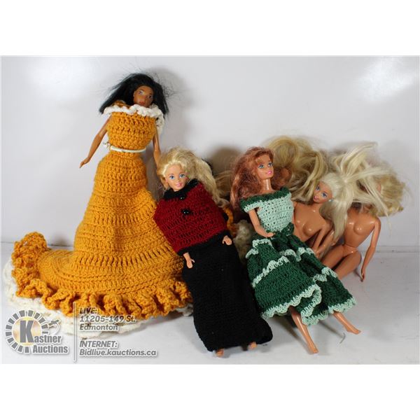 "BARBIE" DOLLS- COLLECTIBLE- BOX LOT OF ASSORTED