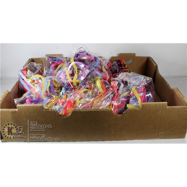 LARGE FLAT OF METALLIC PARTY MASKS