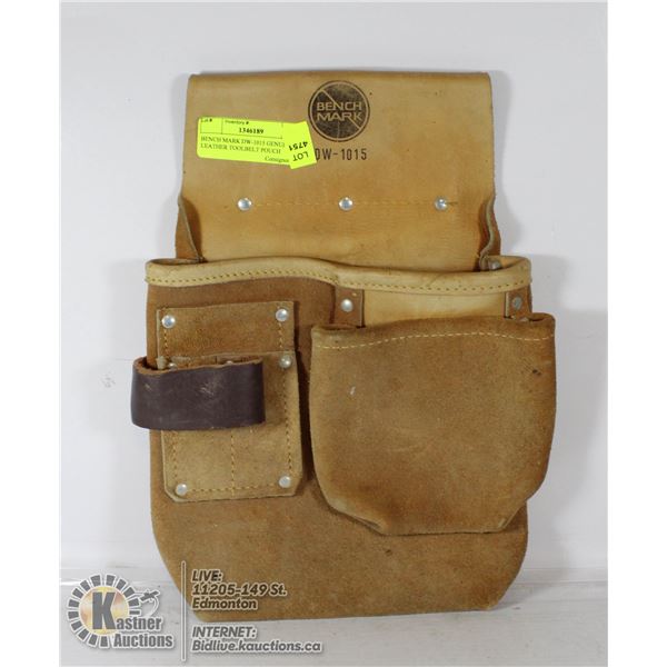 BENCH MARK DW-1015 GENUINE LEATHER TOOLBELT POUCH