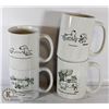 Image 1 : COLLECTIBLES CARTON COFFEE MUGS-LOT OF 4 BRAND NEW