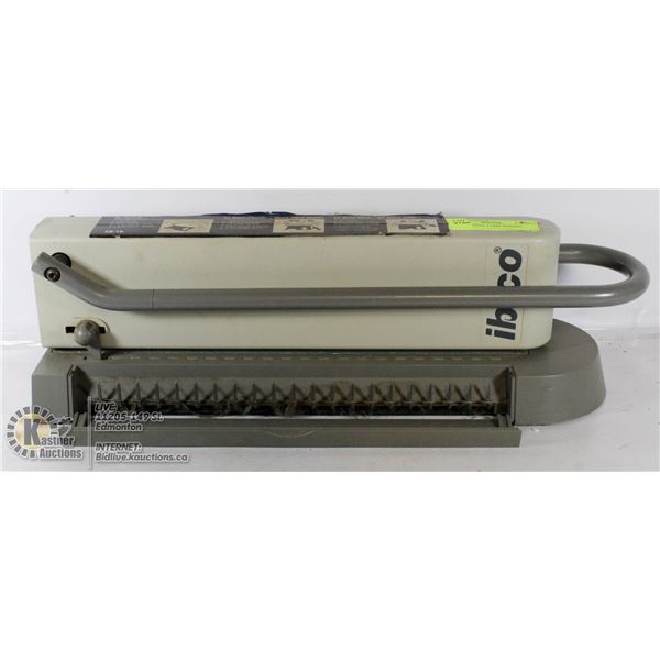 IBICO PLASTIC COMB BINDING SYSTEM