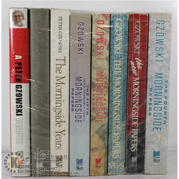PETER GZOWSKI-8 ASSORTED BOOKS