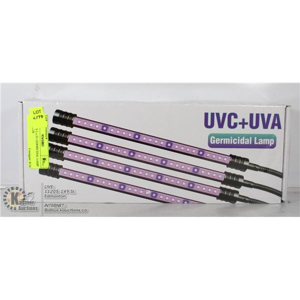 UV & UVA L.E.D. GERMICIDAL LAMP NEW IN BOX