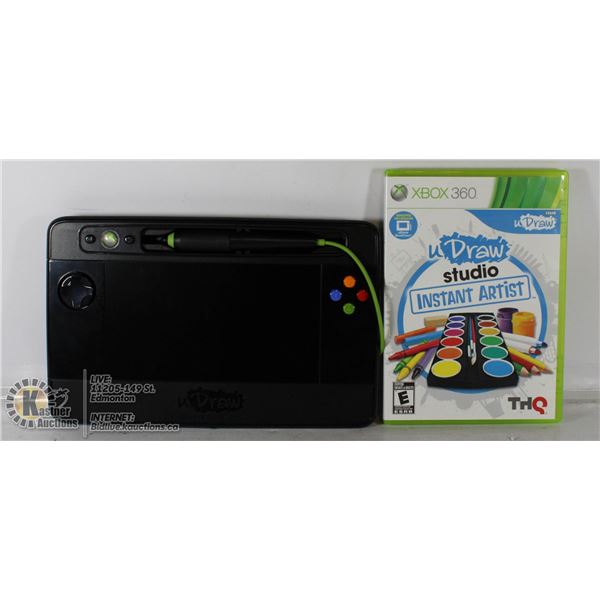 XBOX 360 UDRAW GAME TABLET AND DISK
