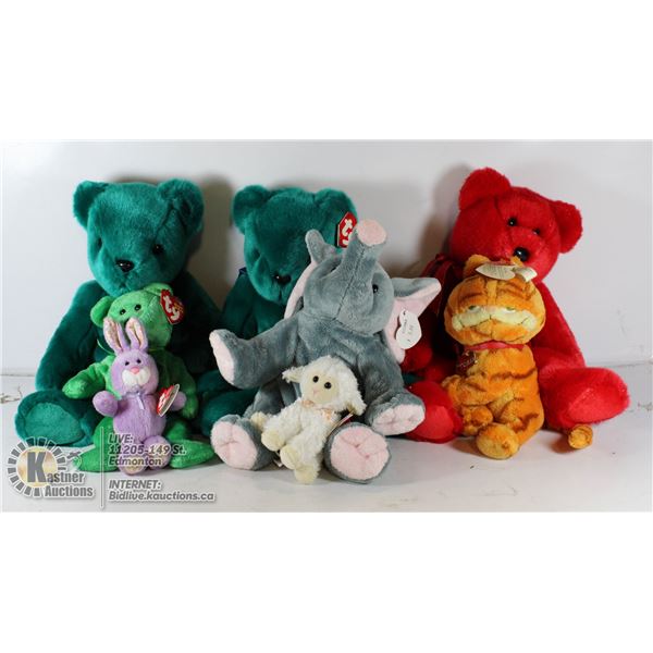TY BEANIE BABIES & BEARS- BOX LOT