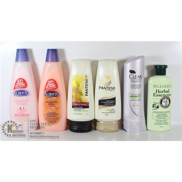 6 BOTTLES OF CONDITIONER