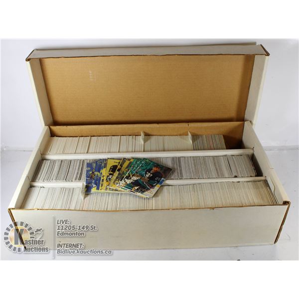 LARGE BOX OF HOCKEY CARDS.