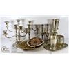 Image 1 : BOX OF SILVERPLATE.