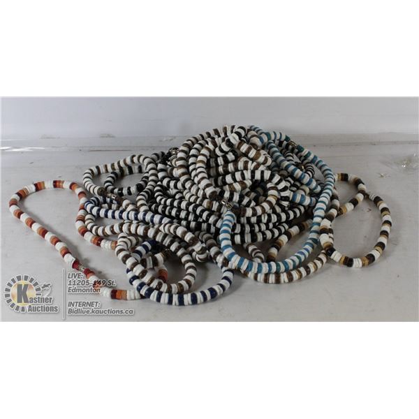 BAG OF BEADED NECKLACES