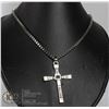 Image 1 : SILVER ALLOY CROSS NECKLACE