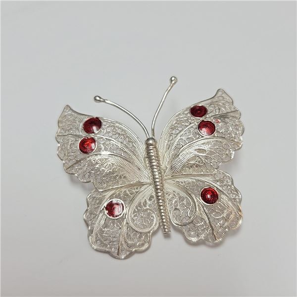 BZ390-103 SILVER BROOCH
